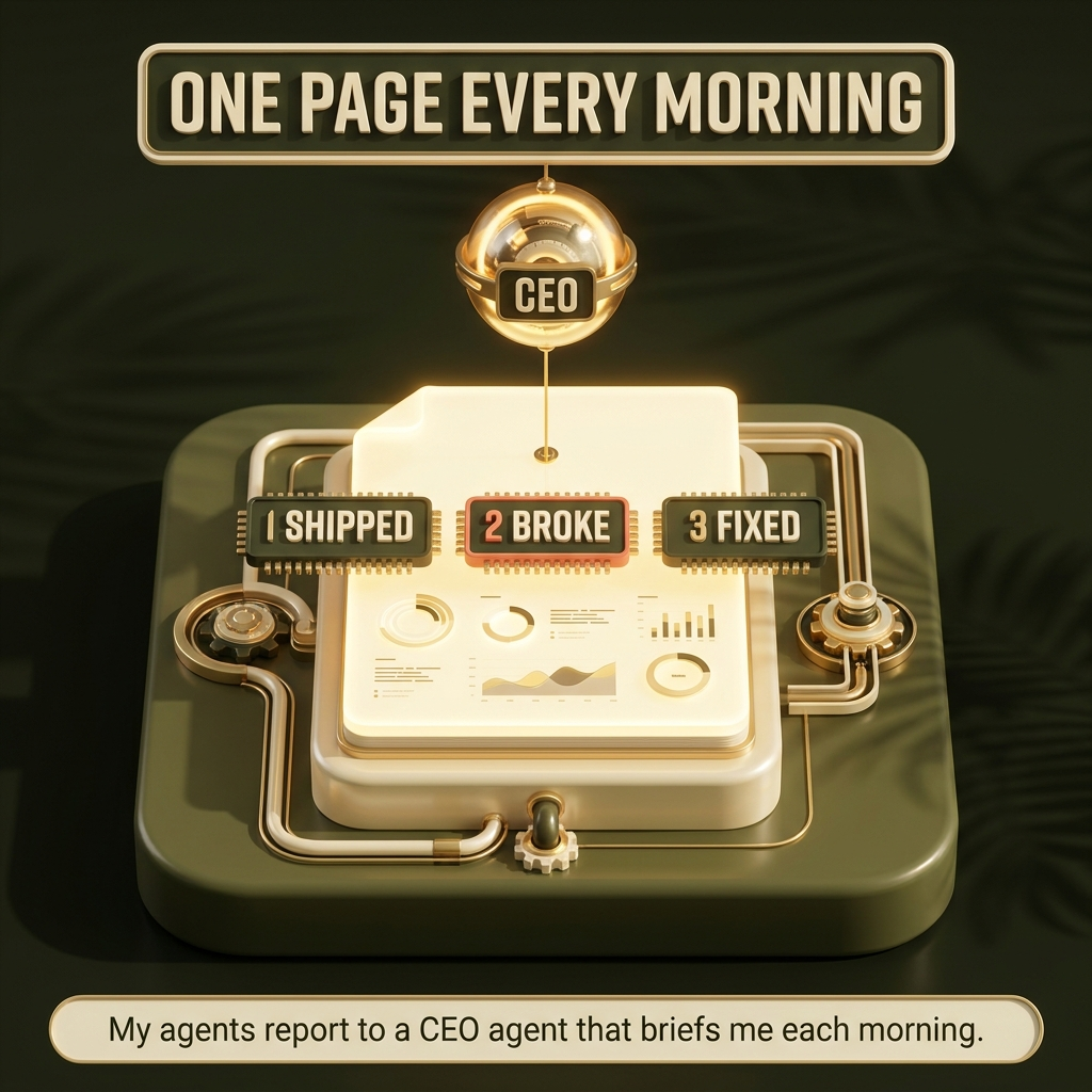 Every morning my AI agent keeps me up to date