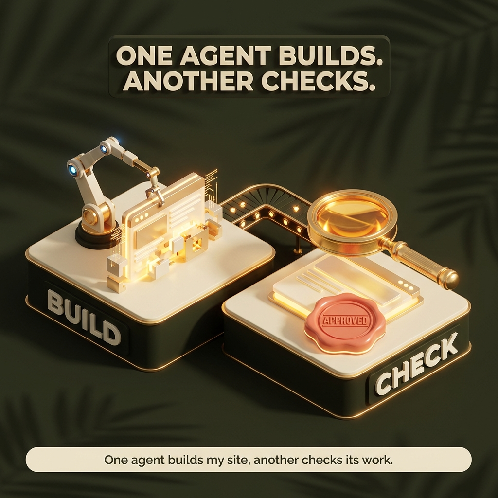 My agents rebuilt my website overnight